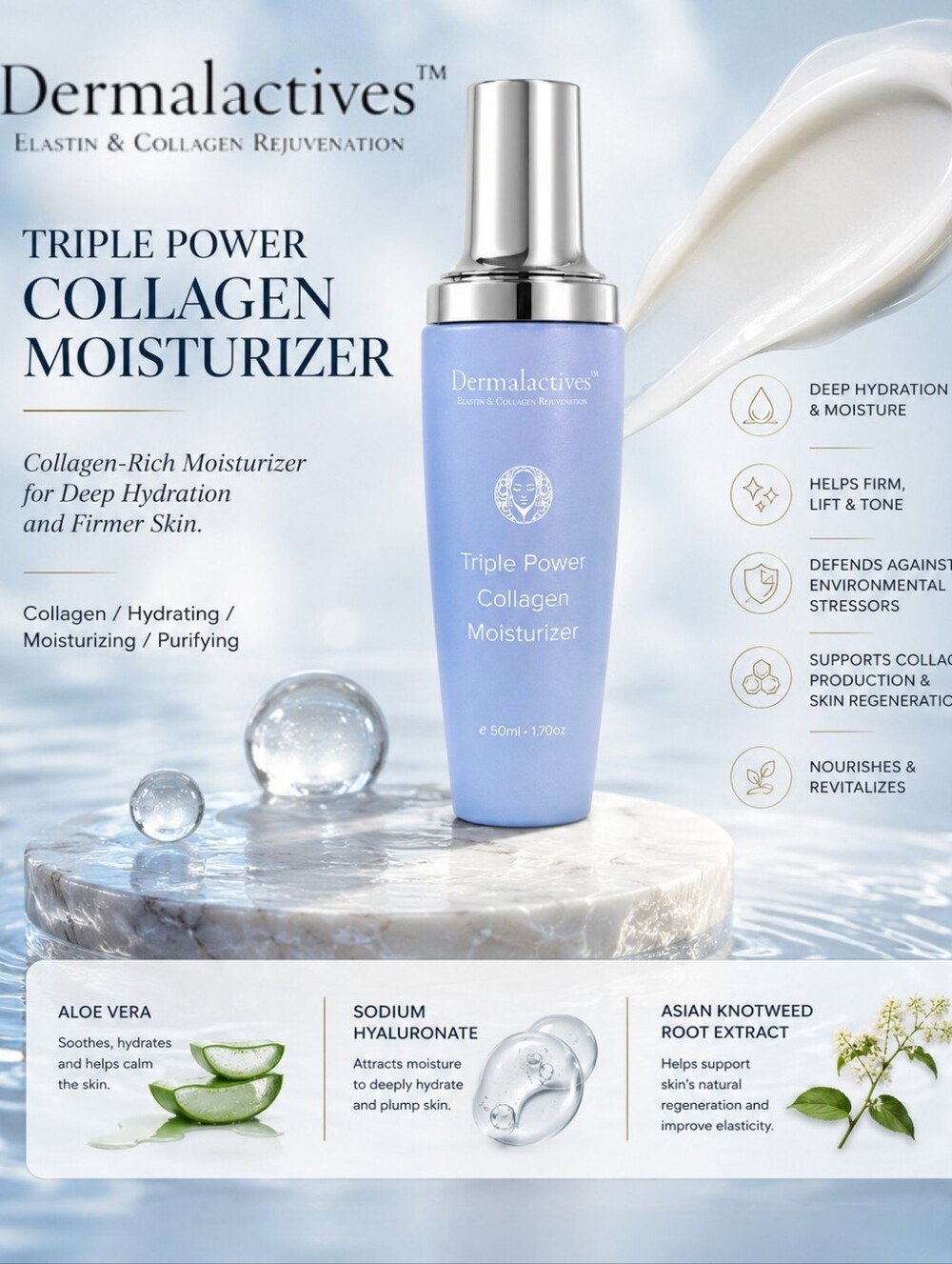 Dermalactives Triple Power Collagen Moisturizer